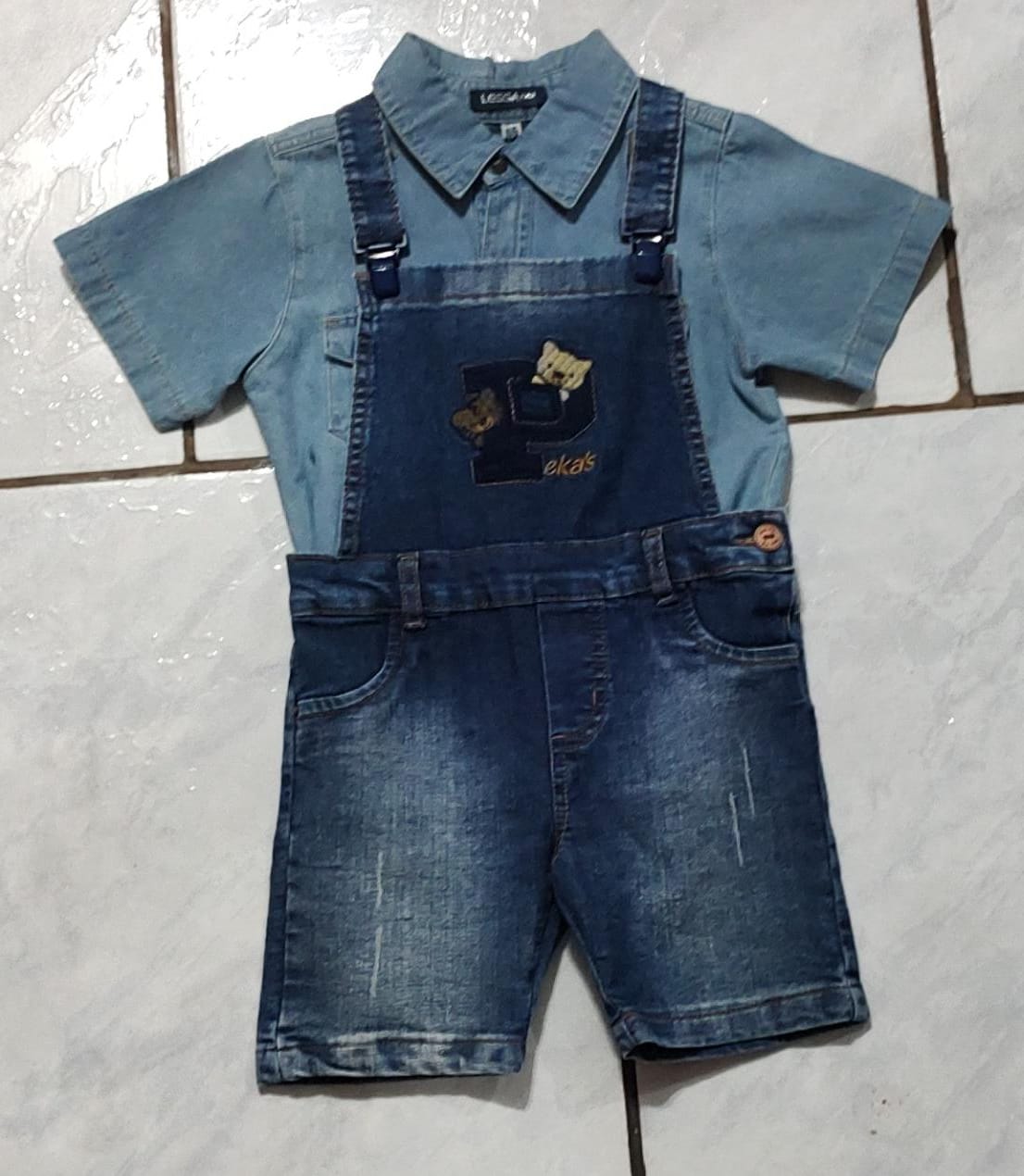 Camisa e Jardineira separada Masculina